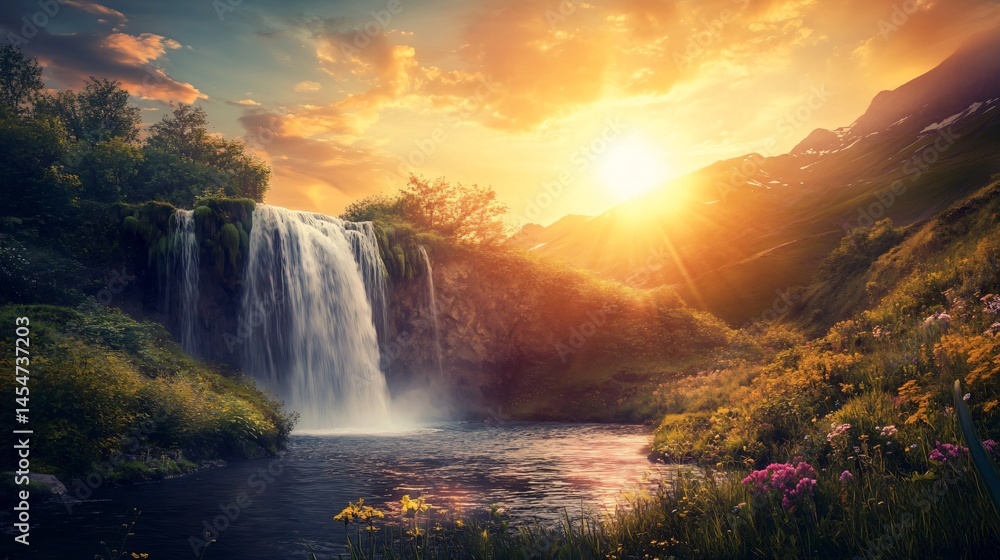 Divine Creation of the Heavens - Religious Artistic Image Divine Creation of the Heavens - Religious Artistic Image