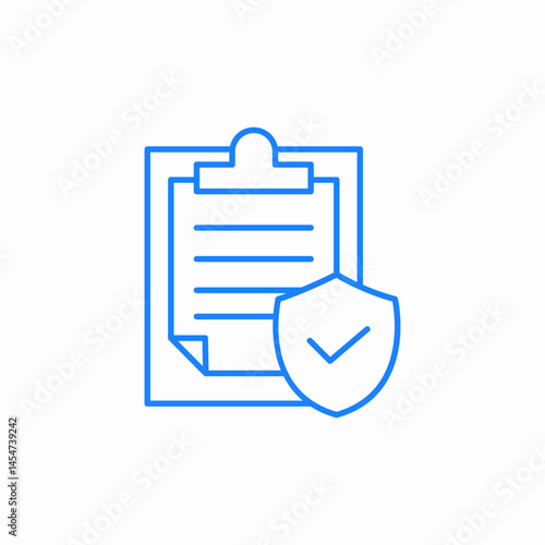secure data verified information document reliability icon sign vector