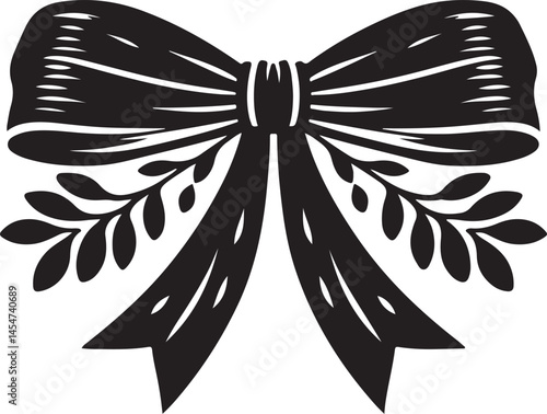 Ado Gift ribbon silhouette illustration isolated on a transparent background be Illustrator Artwork