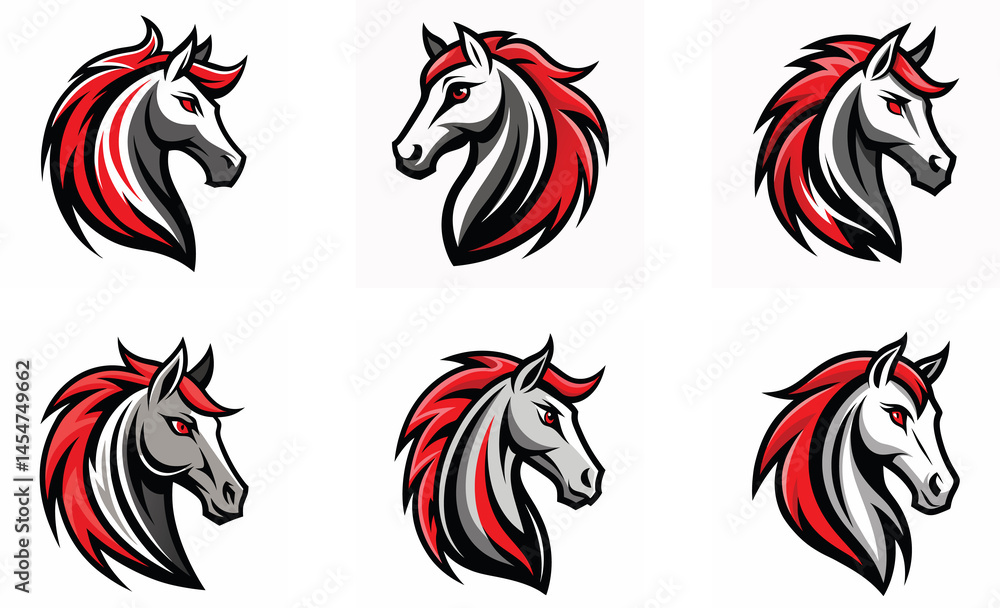 Obraz premium set of horse