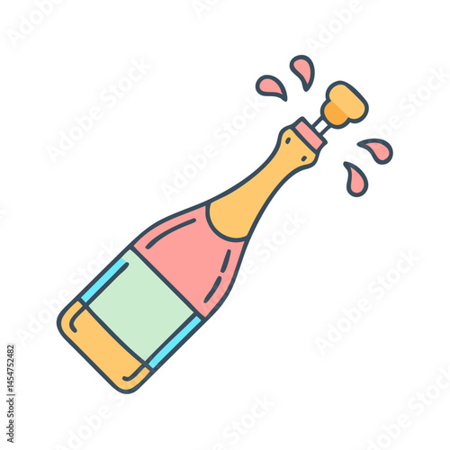 Celebrate champagne bottle popping celebration party cheers toast drink alcohol beverage festive