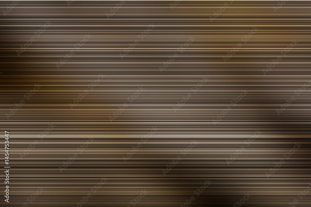 Fototapeta premium Abstrakcyjne tło z poziomymi liniami w odcieniach brązu i złota, tworzące efekt metalicznego rozmycia