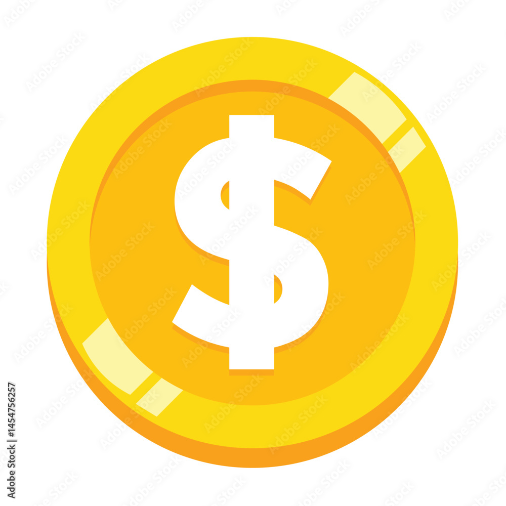 Coin Icon Logo Design Element. Coin Icon Logo Design Element.