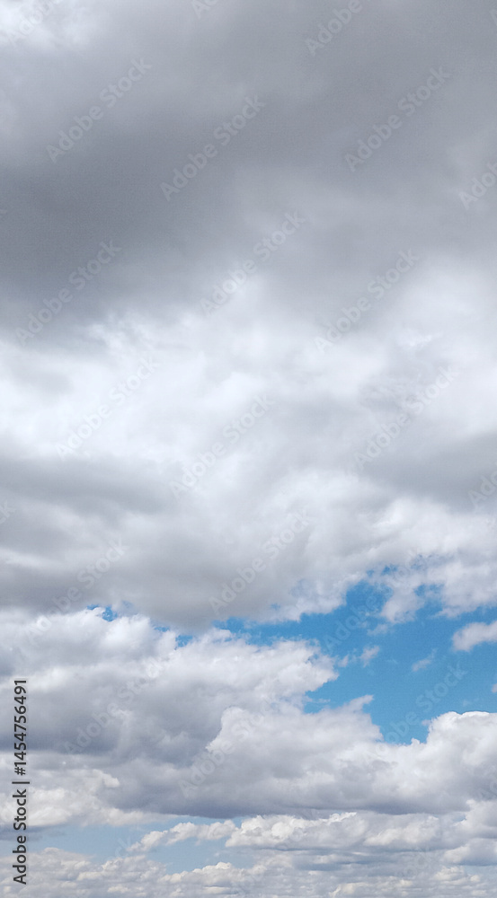 Fototapeta premium sky and clouds, vertical shot