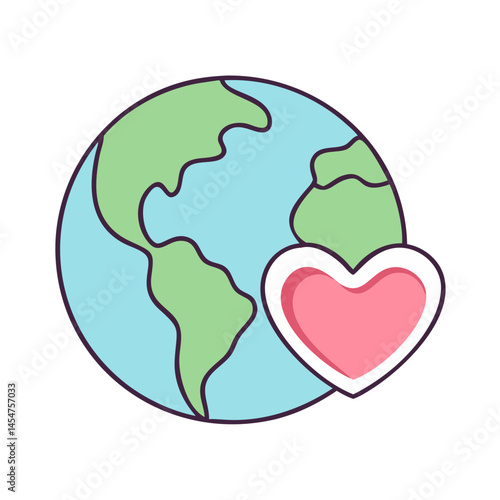 Love earth planet world globe heart care environment ecology nature global international save earth