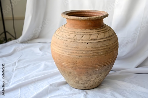 Very old vase that was long time ago used for storing butter and honey.
