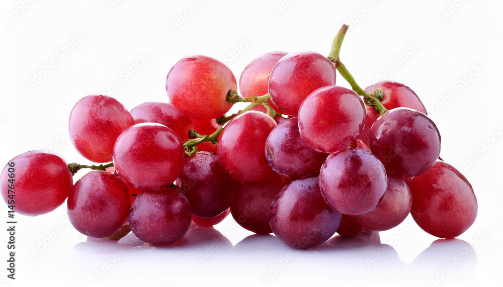 red grapes isolated on white background red grapes isolated on white background