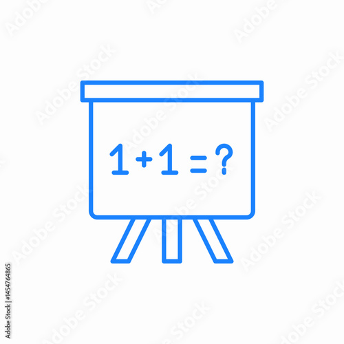 board calculation icon sign vector