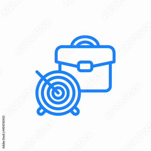 business goals icon sign vector