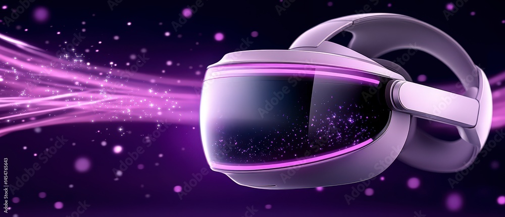 Obraz premium Immersive VR Headset Metaverse Technology Future Tech 8K Resolution