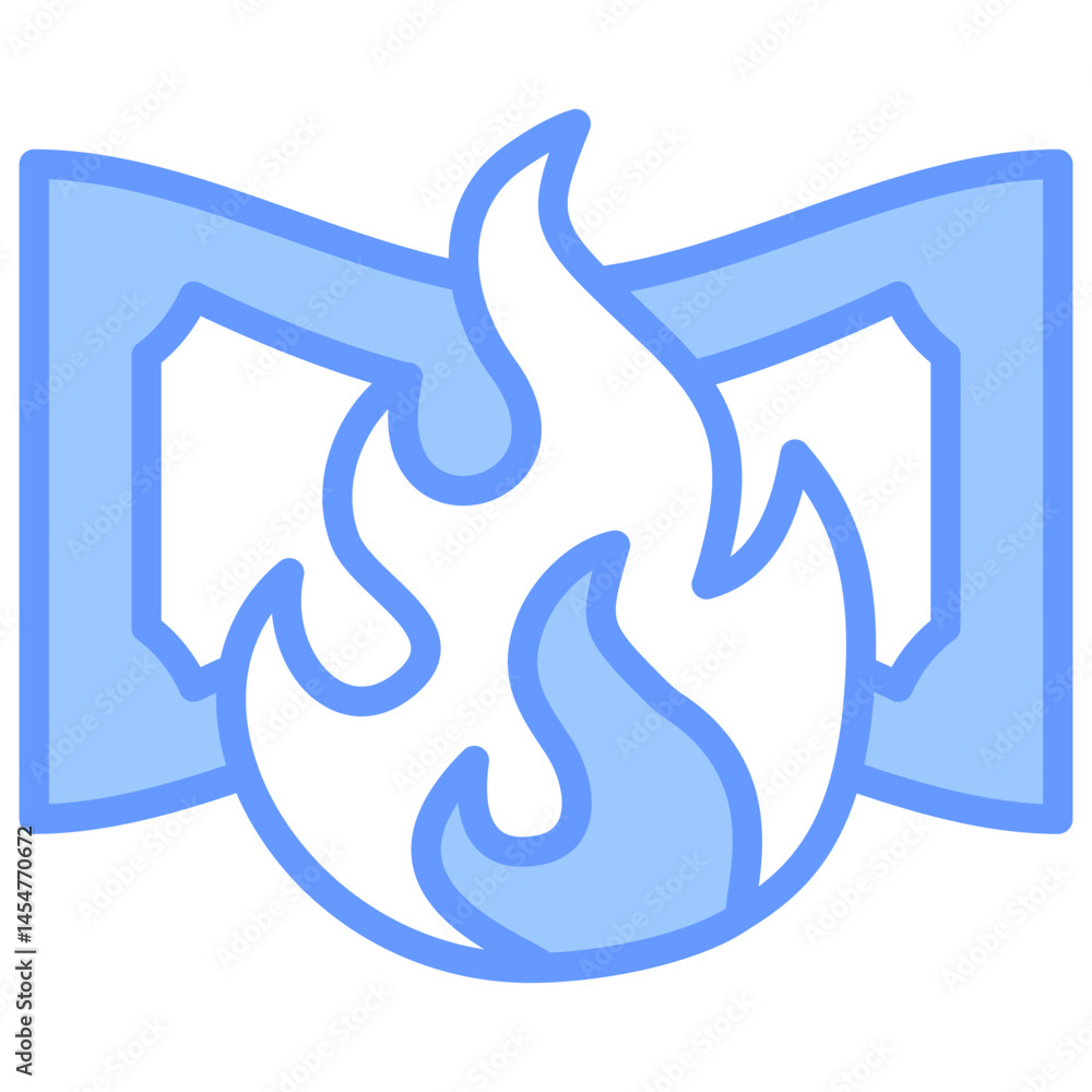 Obraz premium Money Burn Icon