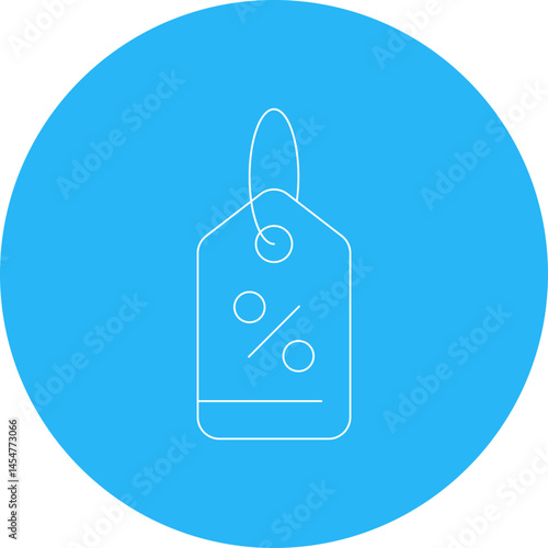 Price tag single icon vector illustration