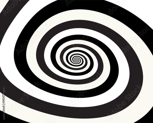Artistic spiral shape. Vector drawing