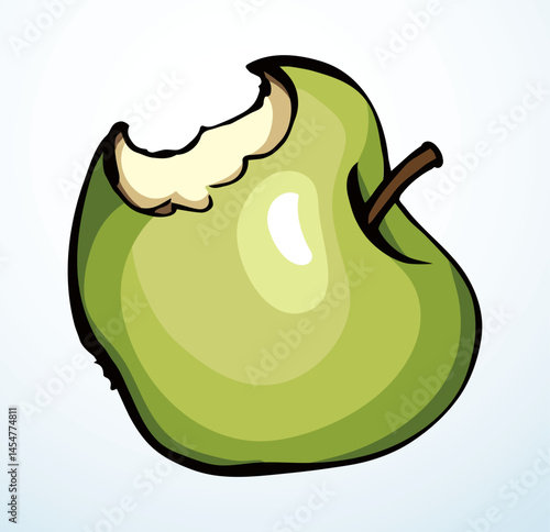 Stub from Apple. Vector drawing