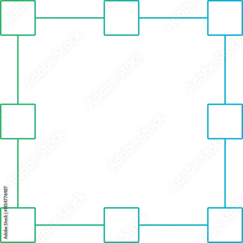 Bounding box single icon vector illustration