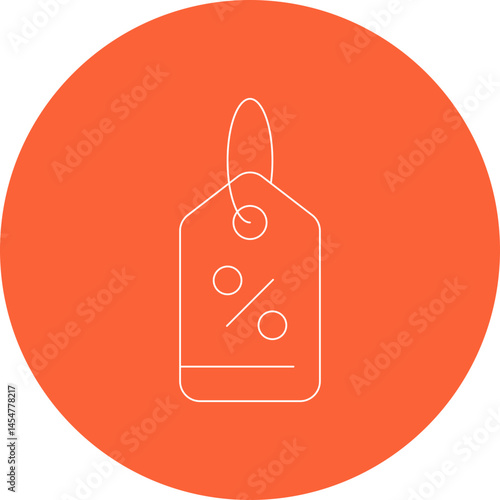 Price tag single icon vector illustration