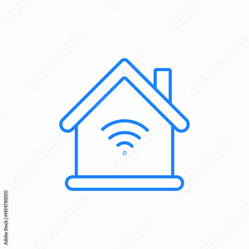 smart home icon sign vector