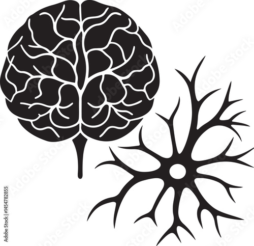 Brain And Neuron Drawings Pro Vector and Pro SVG