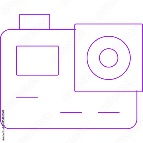 Camera single icon vector illustration