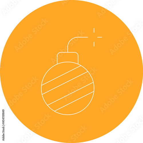 Bomb single icon vector illustration