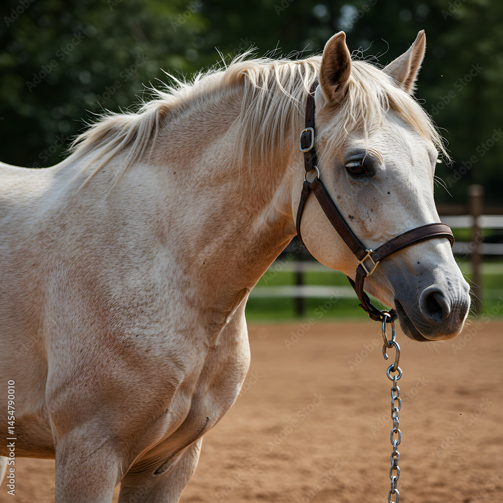 Naklejka premium white horse 