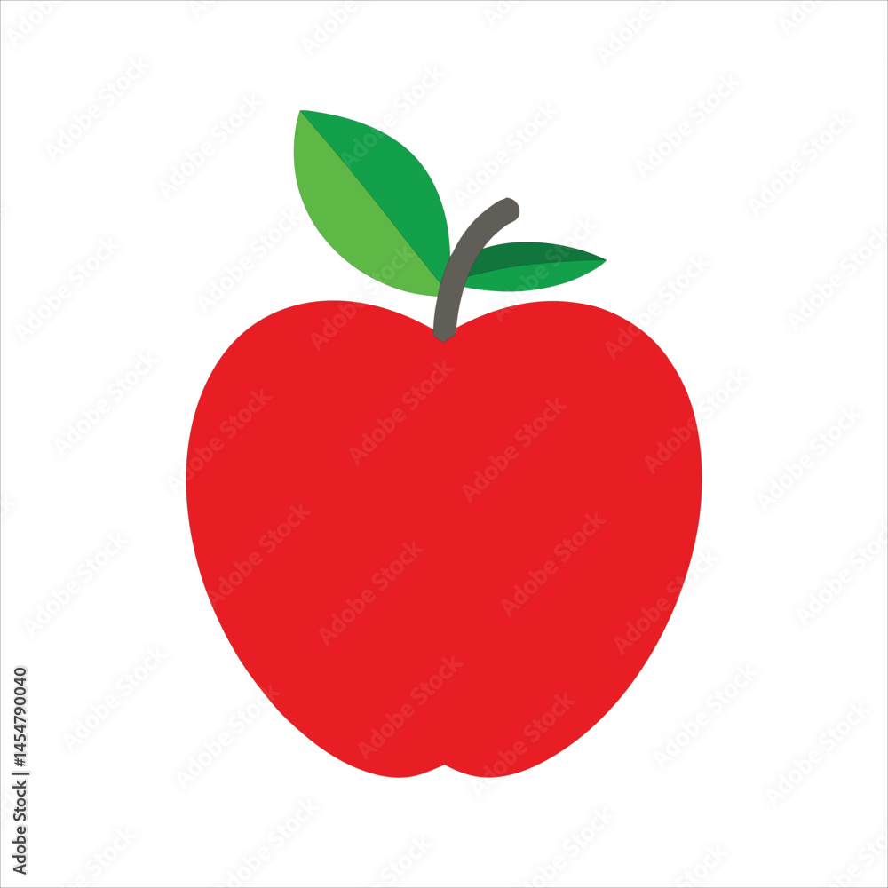 Fototapeta premium red apple vector illustration