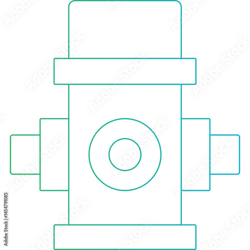 Fire hydrant icon single vector illustration
