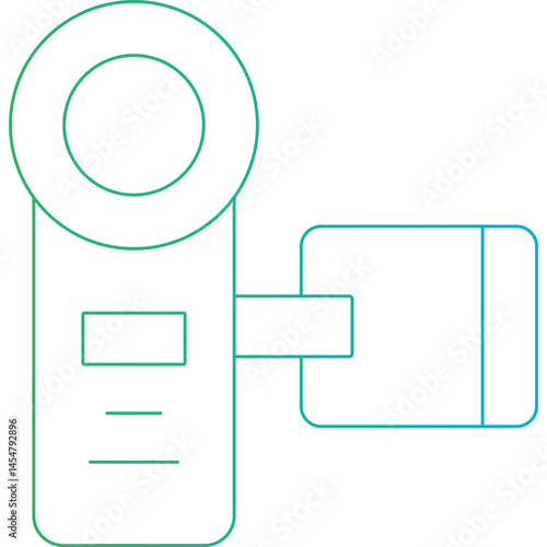 Video cam single icon vector illustration