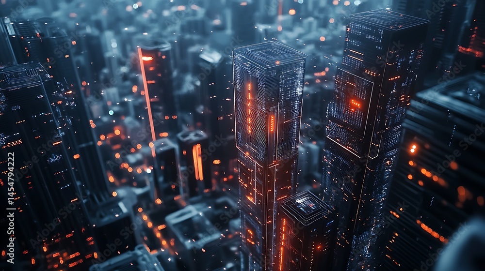 A cyber city with advanced surveillance and encrypted pathways
A cyber city with advanced surveillance and encrypted pathways