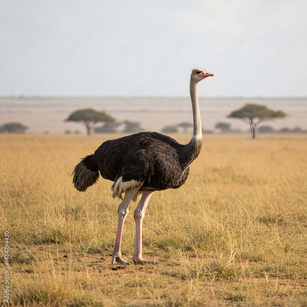 Naklejka premium Ostrich 