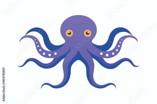 Vector illustration image of Octopus