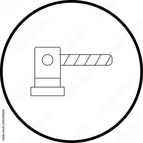 Barrier single icon vector illustration