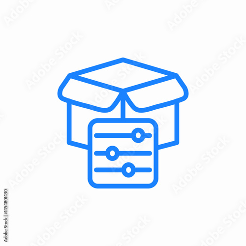 product features icon sign vector
