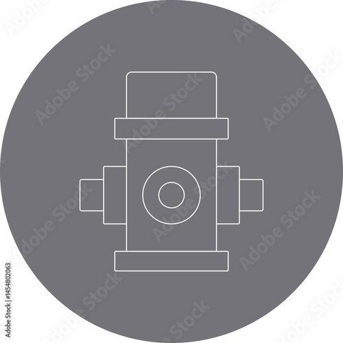 Fire hydrant icon single vector illustration