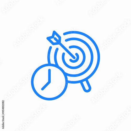 scheduled goal icon sign vector
