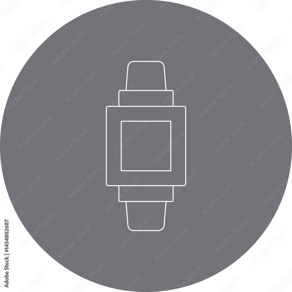 Obraz premium Watch single icon vector illustration