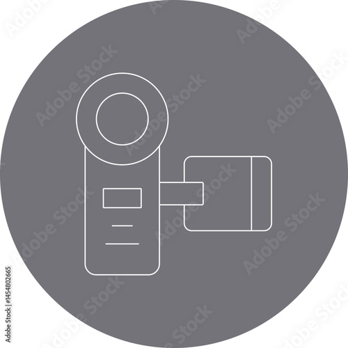 Video cam single icon vector illustration