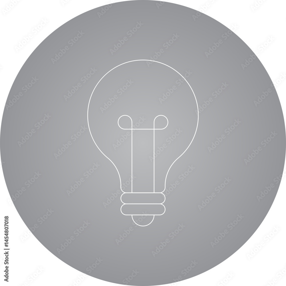 Bulb icon single vector illustration