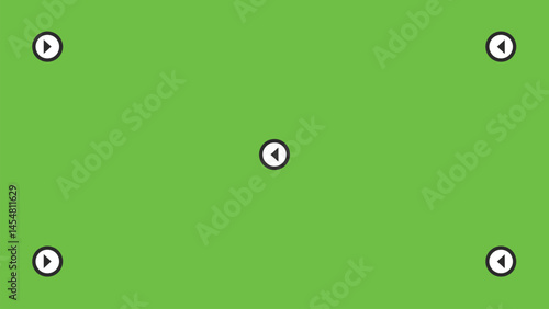 Green screen background, VFX motion tracking markers. Art design green screen backdrop template. Abstract concept video footage replacement tracking markers element.