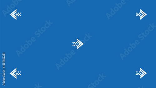 Blue screen with VFX motion tracking markers. Chroma key color video footage with track point.