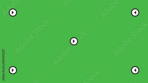 Green screen background, VFX motion tracking markers. Art design green screen backdrop template. Abstract concept video footage replacement tracking markers element.