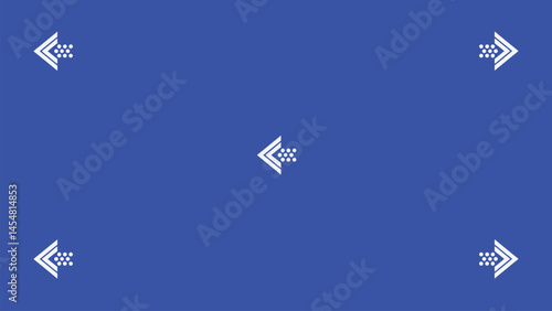 Blue screen with VFX motion tracking markers. Chroma key color video footage with track point.