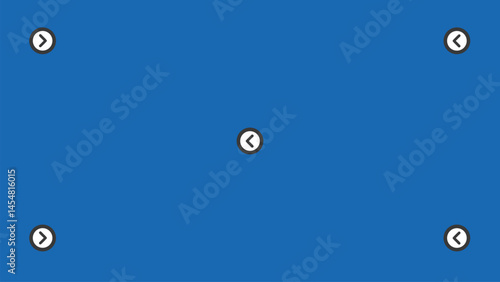 Blue screen with VFX motion tracking markers. Chroma key color video footage with track point.