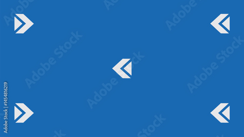 Blue screen with VFX motion tracking markers. Chroma key color video footage with track point.