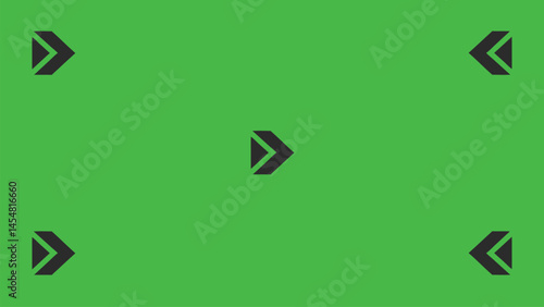 Green screen background, VFX motion tracking markers. Art design green screen backdrop template. Abstract concept video footage replacement tracking markers element.