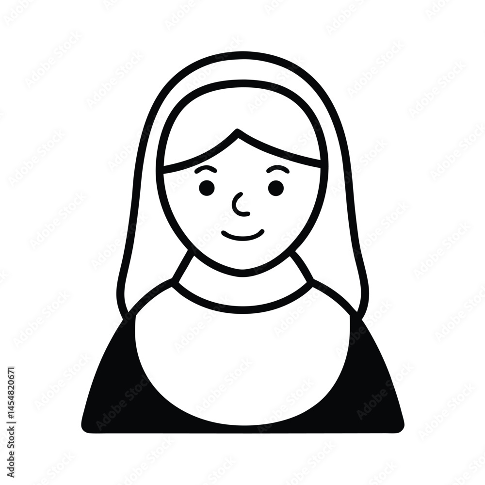 Fototapeta premium vector illustration of a girl