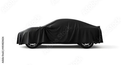 car cover with black sheet cover