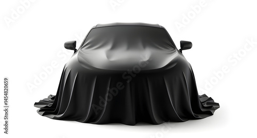 car cover with black sheet cover