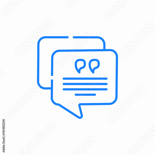 speech bubbles quotes icon sign vector