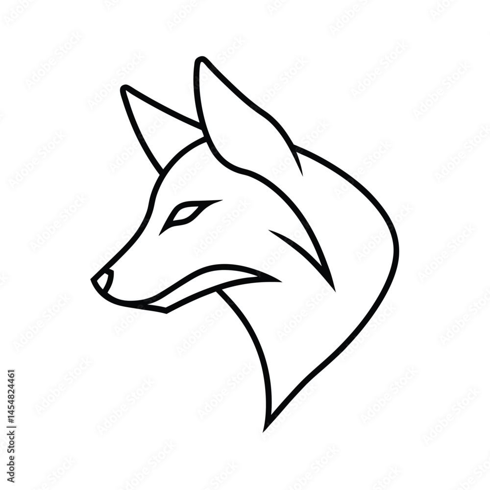 Obraz premium wolf head icon